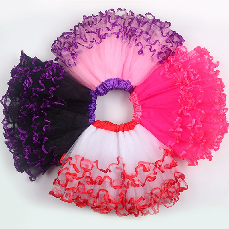 Jupe de danse arc-en-ciel pour petites filles, Mini jupes Tutu de Ballet