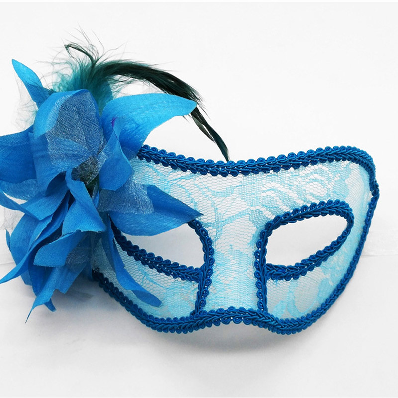 Masque en dentelle à demi-visage pour femmes