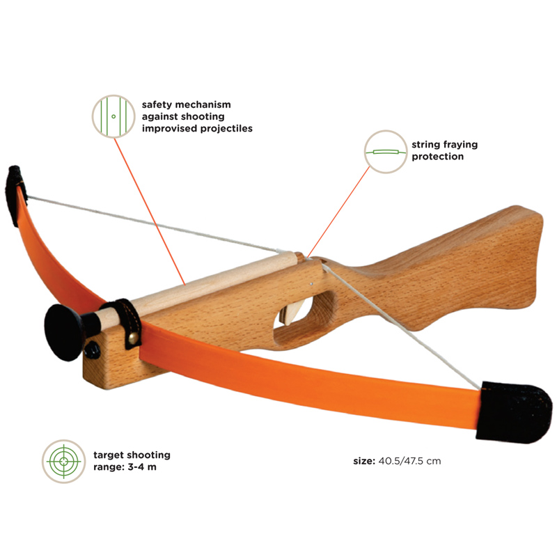 Jouet d'arbalète en bois pour enfants