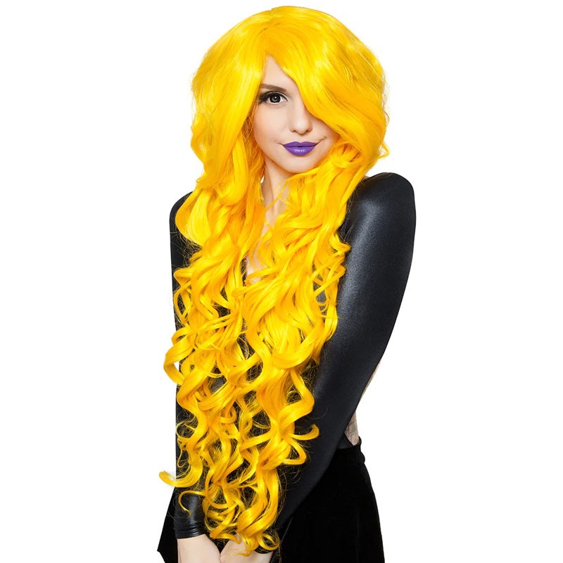 Perruque Lace Front Wig Transparente Blonde Jaune